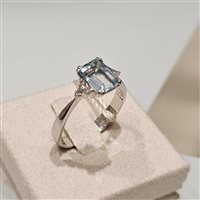 Anillo Sinico Mujer in Oro Acquamarina 1.30 Ct 02-AN-0372 - 02-AN-0372